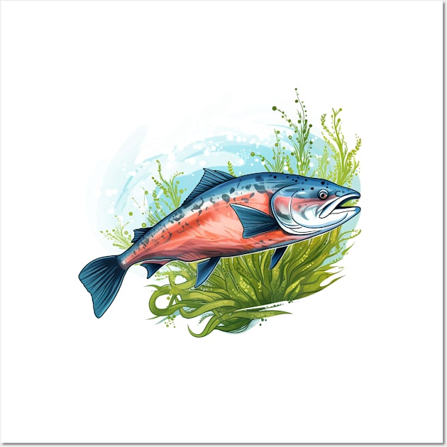 Pacific Northwest Salmon Wall Art by zooleisurelife